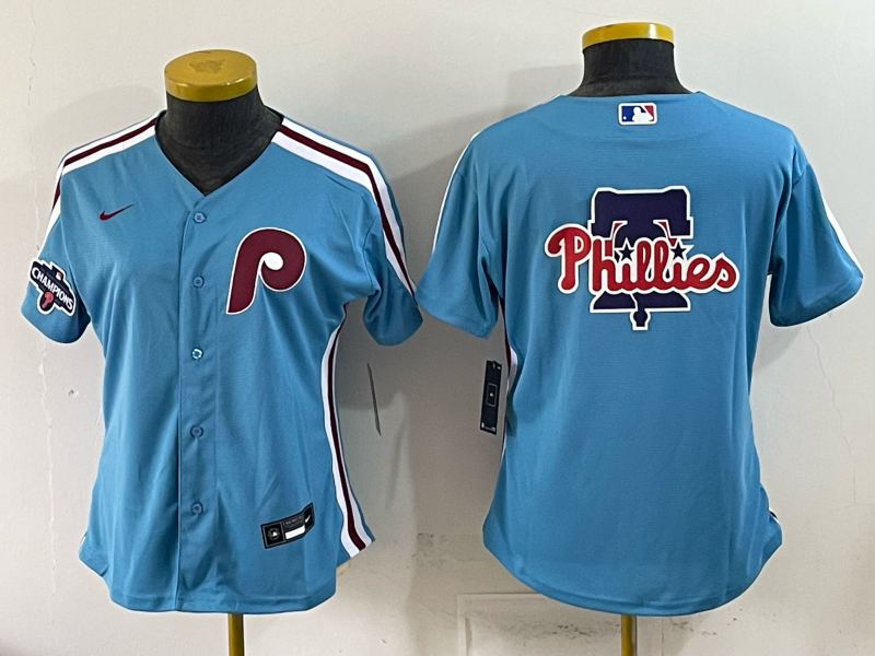women 2026 Philadelphia Phillies blank blue Game Nike MLB Jersey 0521002->women mlb jersey->Women Jersey
